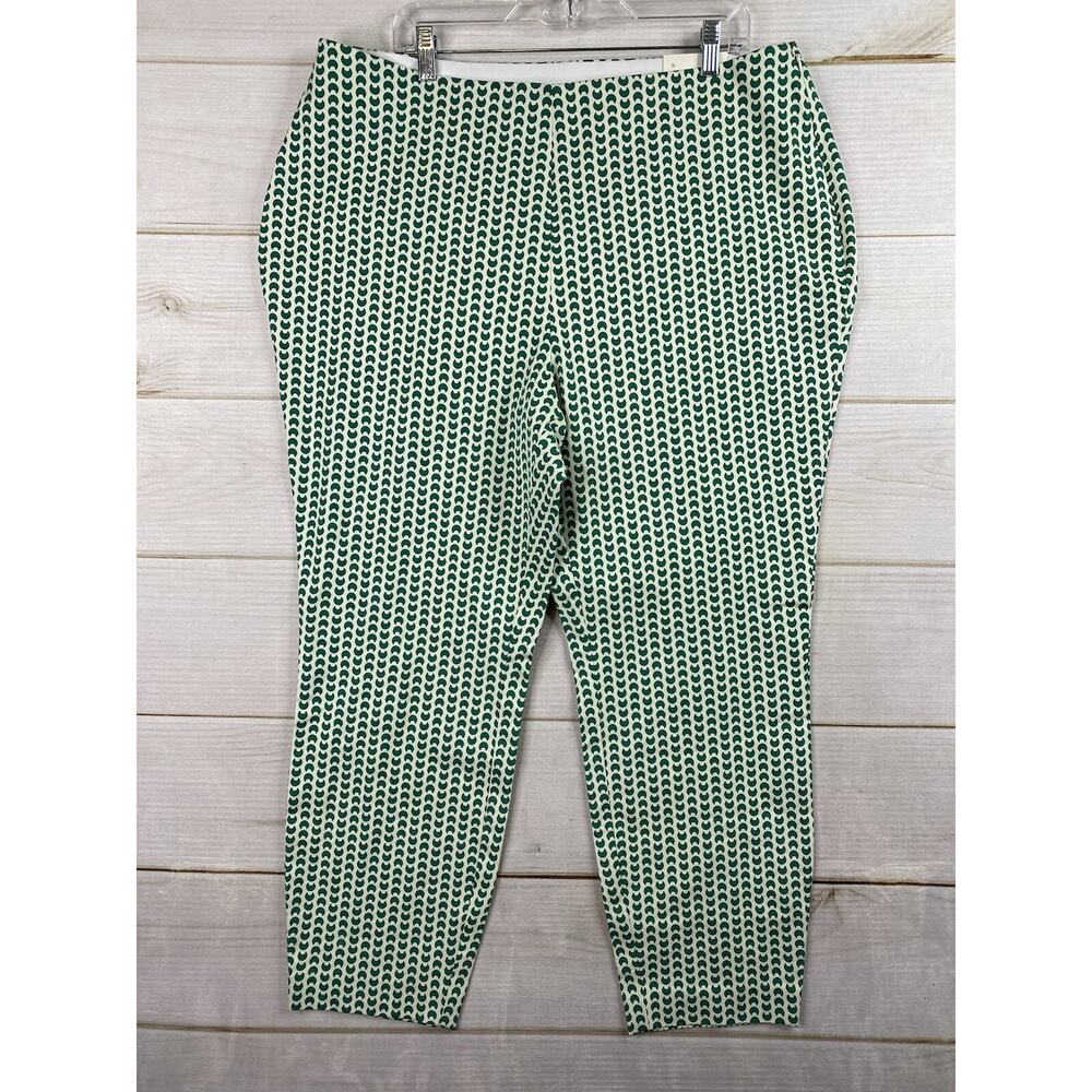 A New Day Pants Womens 17 Green Moons High Rise Skinny Ankle Fitted Stretch NWT